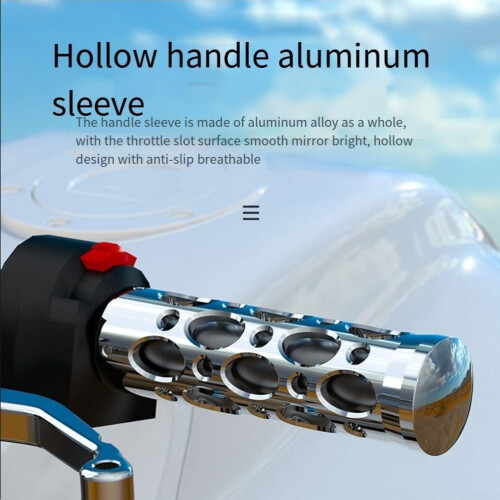 Fit Motorcycle Hand Grips for Comfortable Riding Experience, Rubber Material, Ergonomic Design, Universal Compatibility 1