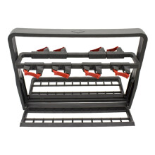Universal Dishwasher Basket for Wine Glasses and Cups with Partial Lid Design