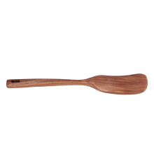 Karcmentes fa spatula konyhai használatra, tartós fa spatula keveréshez és keveréshez, sima, tapadásmentes felülettel és ergonomikus