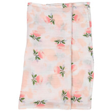 Muslin Baby Swaddle Blanket Soft Cotton Newborn Size Floral Design Infant Wrap Unisex
