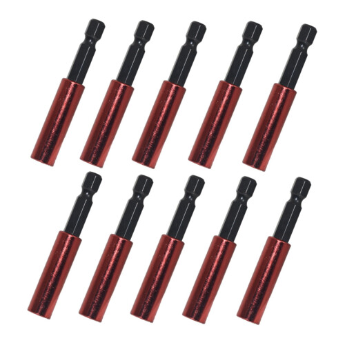 1/4Inch Hex Shank Extension Bit Set, 10Piece QuickChange Screwdriver Tip Holder, 60mm