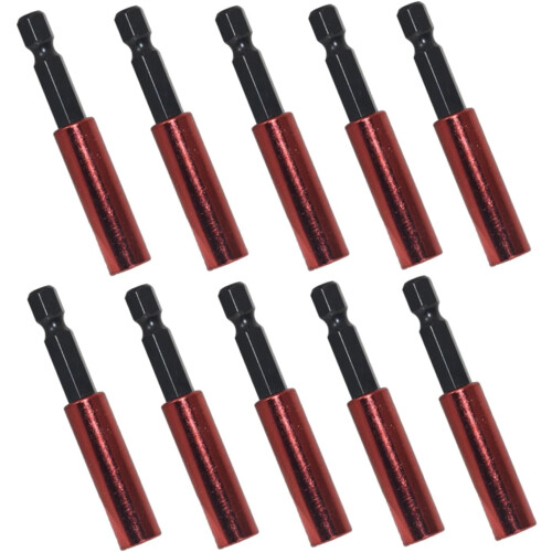 1/4Inch Hex Shank Extension Bit Set, 10Piece QuickChange Screwdriver Tip Holder, 60mm 1