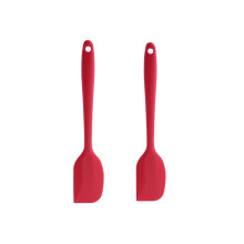 2Pcs Silicone Spatula Set Heat Resistant Nonstick Flexible Baking and Cooking Utensils Red