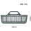 Universal Dishwasher Cutlery Basket Replacement, Grey Plastic Silverware Holder Fits Most Models 2