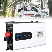 Pure Sine Wave Power Inverter 12V/24V/48V DC to 110V/220V AC with LCD Display, 5000W for Home Truck Solar
