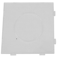 Placas perfuradas de plástico transparente para miçangas de 2,6 mm, kit de miçangas fusíveis, bandeja para artesanato, molde para brinquedos de