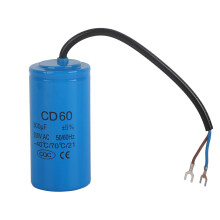 Condensateur CD60Run pour moteur monophasé et climatiseur, excellentes performances électriques, faible consommation d'énergie, 250 V, 300 µF,