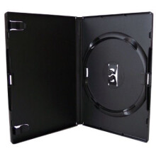 DVD Replacement Case 20 Pack, Single Disc, Durable Plastic, Fits Standard DVD, Black