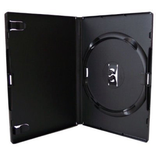 DVD Replacement Case 20 Pack, Single Disc, Durable Plastic, Fits Standard DVD, Black