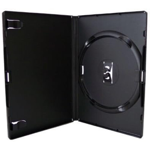 DVD Replacement Case 20 Pack, Single Disc, Durable Plastic, Fits Standard DVD, Black 2