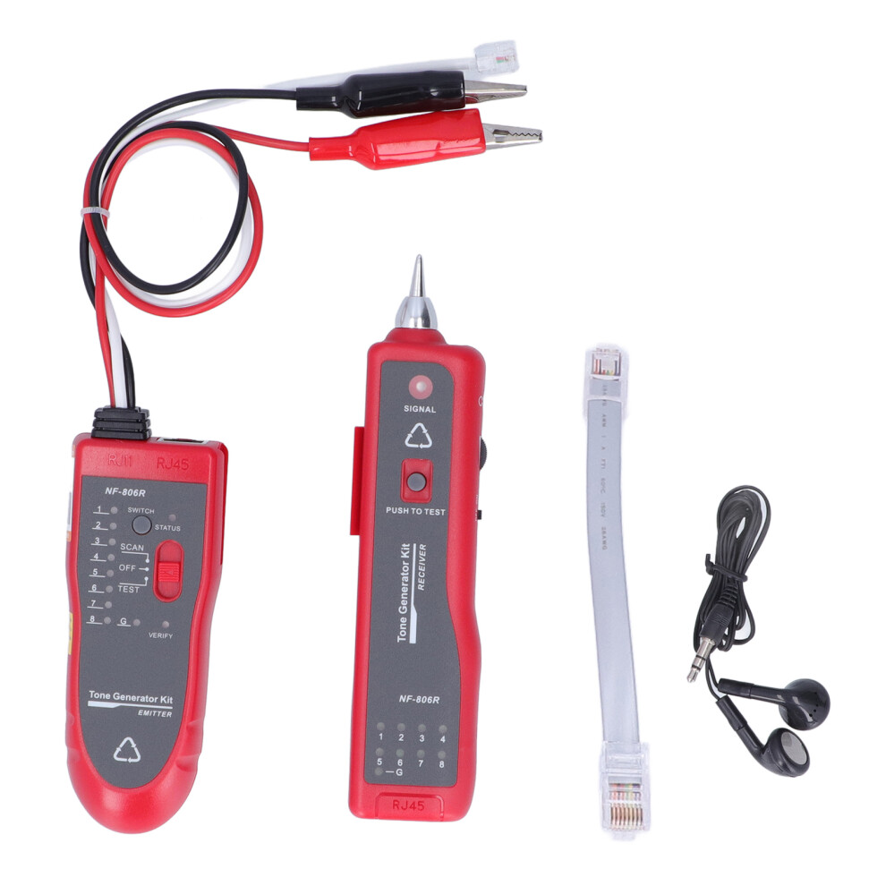 Rj45 Rj11 Network Cable Tester Ethernet Network Toner Cable Telephone Line Continuity Test Wire Finder For Lan And Telephone Wiring Verification 9482726519454