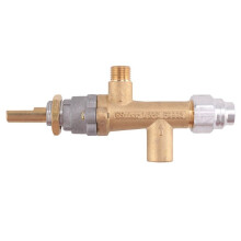 Safety Brass Patio Heater Main Control Valve with Port Fit for Low Pressure Gas Patio Burner Connection
