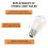 24 Pack 3V LED S14 Replacement Light Bulbs, Shatterproof Outdoor Solar String Light Bulbs, Warm White 2