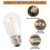 24 Pack 3V LED S14 Replacement Light Bulbs, Shatterproof Outdoor Solar String Light Bulbs, Warm White 3