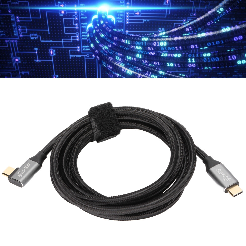 2M 100W 4K Usb C To Usb C Right Angle Type C Pd Cable 5A 6901382348633