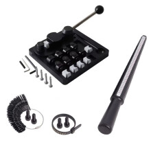 Ring Bender Machine for Spoon Rings Making, Ring Bending Tool for Jewelry Maker with Nylon Dies Rings Making Kit