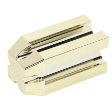 Eyeliner Sharpener Tool In Gold, Hand Polished Power Tool With 4 Sides For Mini Colored Pencils, Easy To Use Brow Pencil Sharpener For Makeup