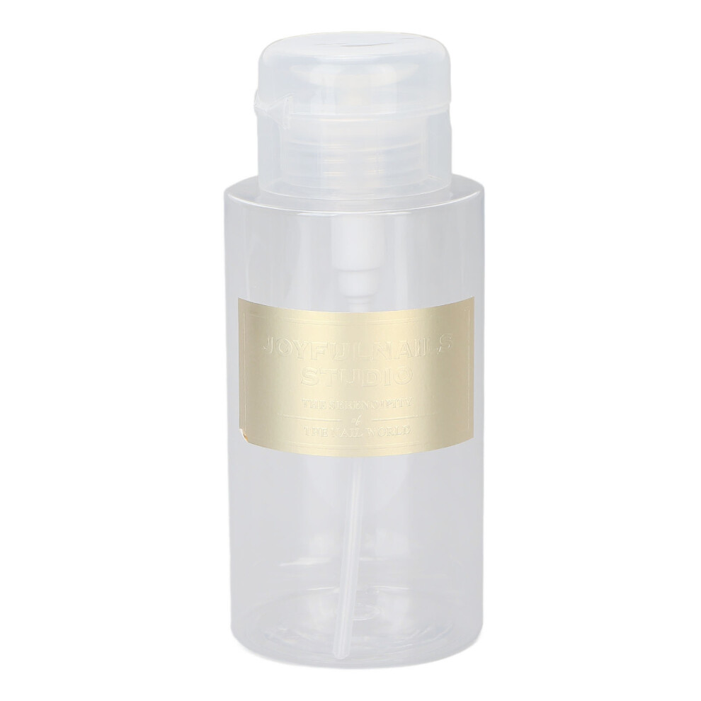 Nail Polish Dispenser Bottle with Push Top, Sealed and Sturdy Refillable Container for Cosmetics and Skincare, Exceptional Design with Concave Base