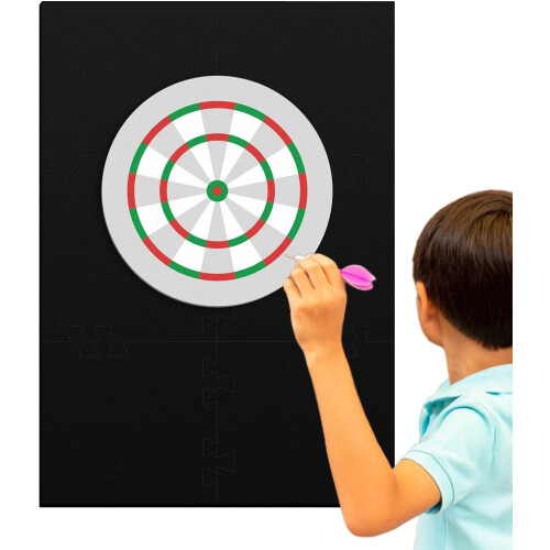 Extended Length Dartboard Surround | EVA Wall Protector for Dart Boards | Splicable Darts Backboards | Removable Rectangular Design 2