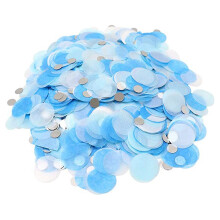 Confete redondo colorido sortido de 50g, ideal para casamentos, festas de revelação de gênero, aniversários e chás de bebê. Perfeito para