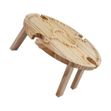 Folding Picnic Table With Wine Bottle Holder, Portable Beach And Camping Outdoor Dining For Picnics BBQs Parties