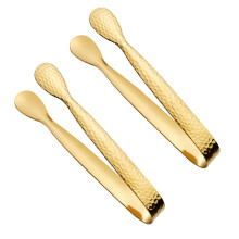 2pcs Stainless Steel Ice Tongs with Ergonomic Grip for Appetizers, Parties and Cafes