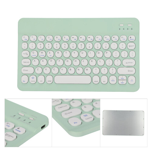 Wireless Bluetooth Keyboard for IOS/Android/Windows, Green, 150mAh