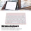 Wireless Bluetooth Keyboard for Android & Win, ABS, 150mAh 10