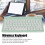Wireless Bluetooth Keyboard for IOS/Android/Windows, Green, 150mAh 5