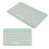 Wireless Bluetooth Keyboard for IOS/Android/Windows, Green, 150mAh 6