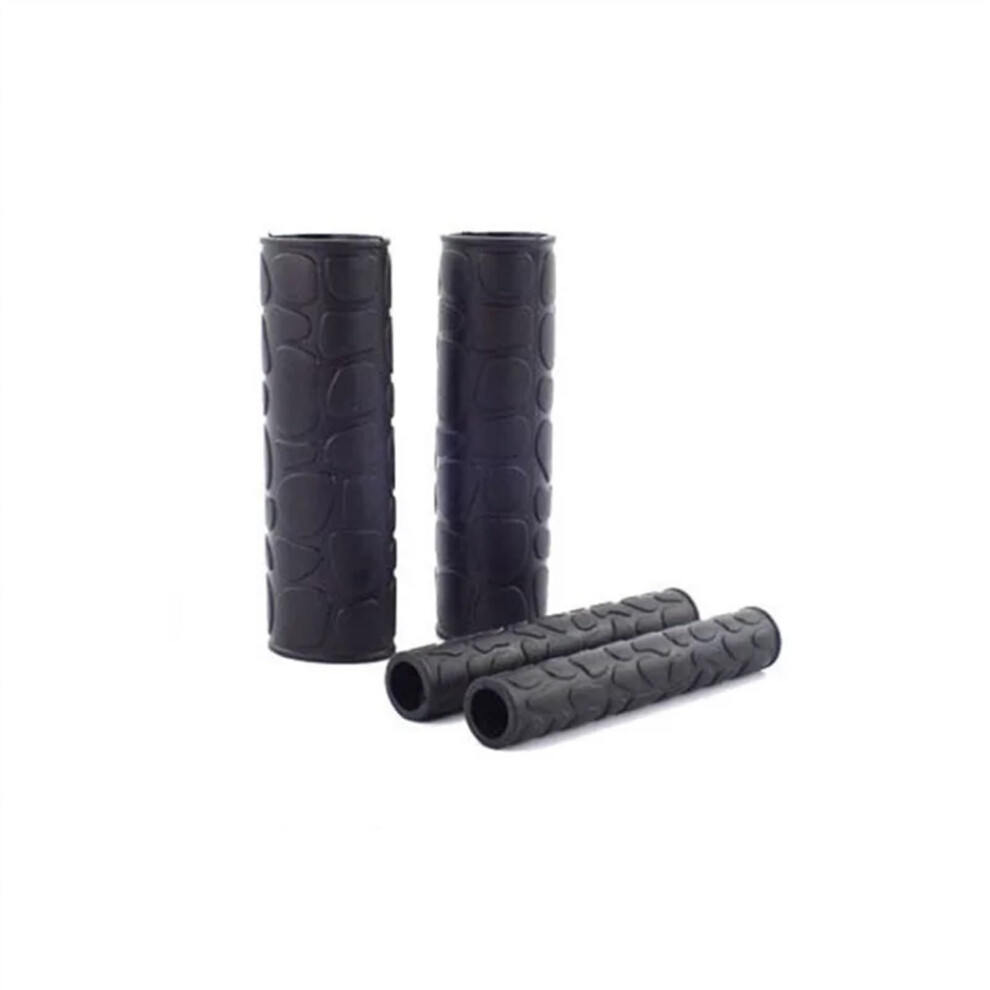4Pcs Motorcycle Handlebar Grips Nonslip Heat Shrink Rubber Grip Covers Antivibration Black 9187378498101