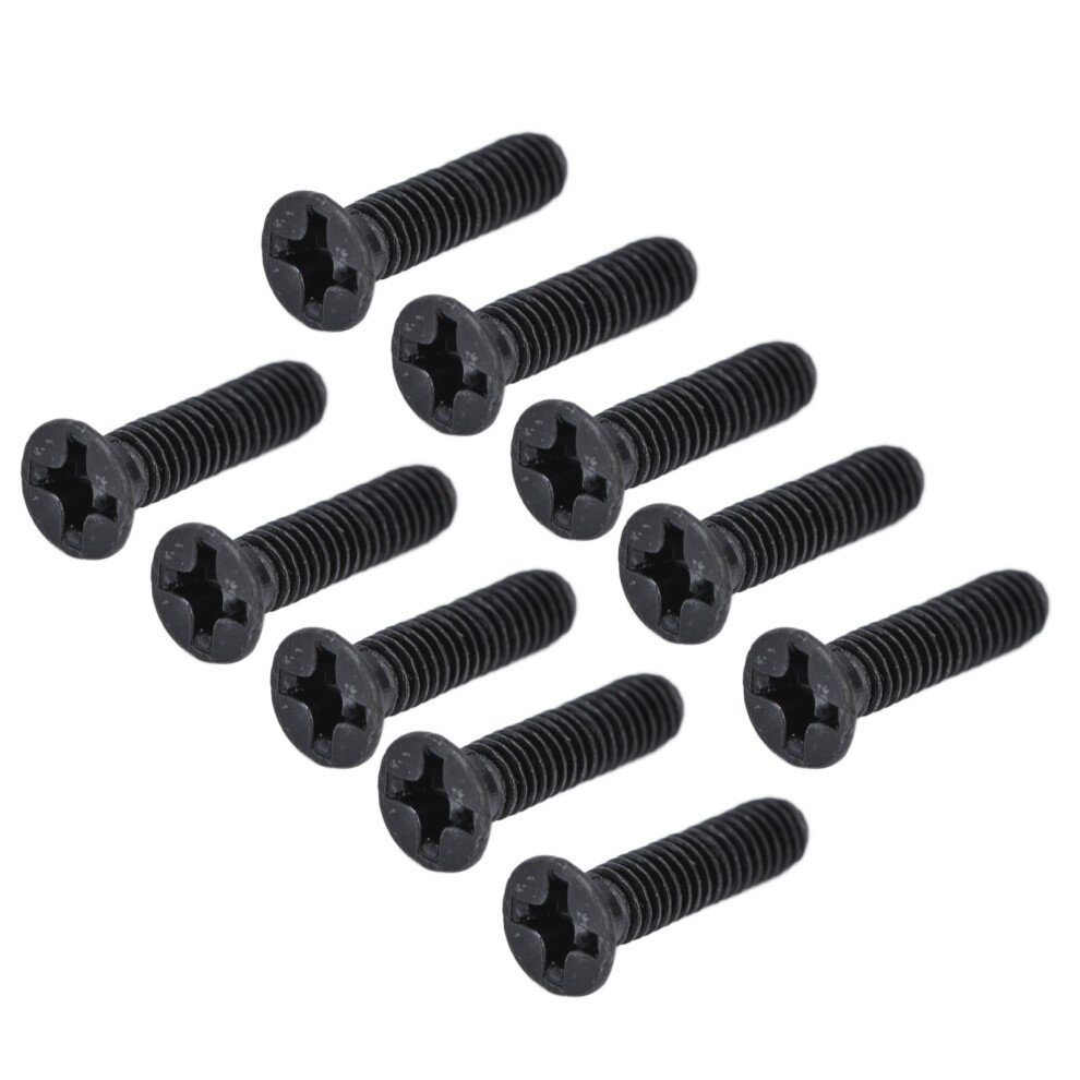Black Galvanized 50Pcs Din 965 M3x12 Countersunk Cross Screws Assortment Kit 7621376620147