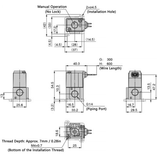 Pneumatic Solenoid Valve AC 220V Quick Response for Electronic Boost Control 2 Position 3 Way 1