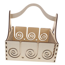Wooden Yarn Holder and Dispenser for Knitting and Crocheting with Compact TravelFriendly Design