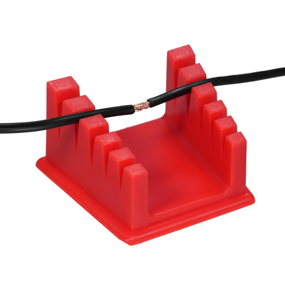 Welding Soldering Station Wire Clamp Bracket Abs Cable Retaining Clip For 30-12Awg Silicone Wire Workbench Use 9347817704761