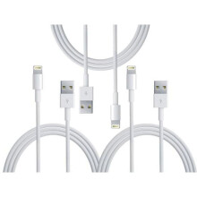 USB Lightning Cable for iOS Devices, Reinforced Durable Design with Aluminum Foil Shielding and High Purity Copper Wires, MFi Certified for Fast
