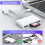 Memory Card Reader for iPhone iPad Android, MFi Certified High-Speed Transfer USB C SD TF Adapter, Dual Connector Multi Memory Card Reader with 5