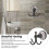 Vintage Flower Pattern Hooks, Brass Wall-Mounted Hooks for Bathroom Kitchen, Double-Headed Coat Hooks Support Multiple Items, Rust-Resistant, Easy to 4