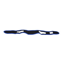 Verstellbarer Schnarchstop-Gürtel aus Nylon, atmungsaktives Kinnband, Blau/Schwarz