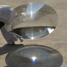 180mm Solar Focusing Fresnel Lens Circular Concentrator Magnifier Model 180F80 Focal Length 80240mm
