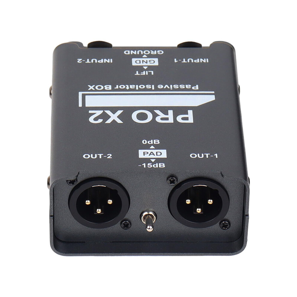Precise 2Ch Auditory Isolator Box Durable Metal Construction For Noise Elimination And Clear Sound Quality 9187378498408