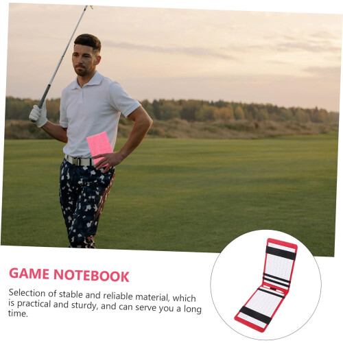 Golf Score Recording Notebook Compact  Material Scorecard Holder For Golfers Protective Durable Lightweight 1
