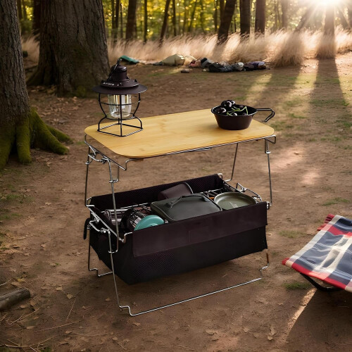 Camping Folding Table Portable Laptop Desk Foldable Computer Table Outdoor Use Travel Picnic 1