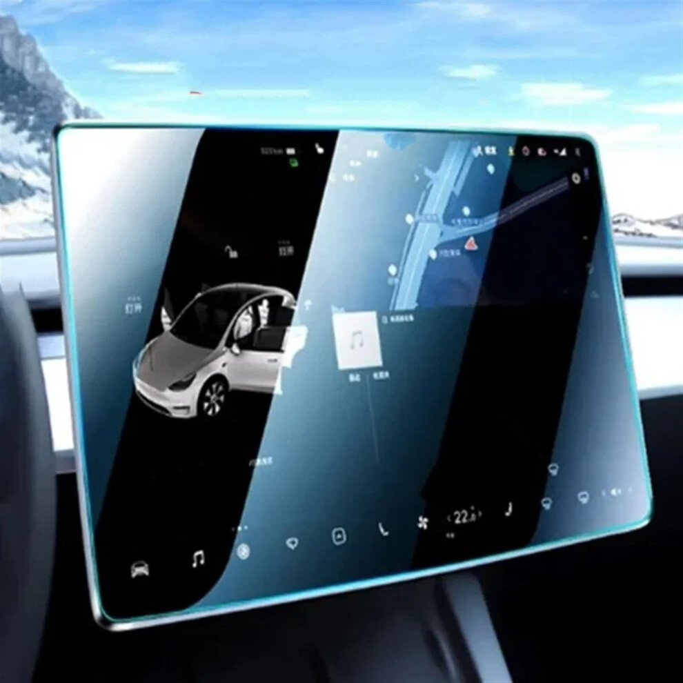 Antiglare Tempered Glass Screen Protector Scratch Resistant Dashboard Cover For Tesla Model 3 Model Y 9347817706598