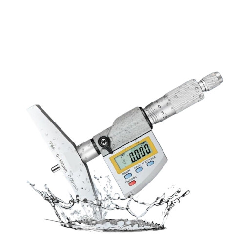 Digital Depth Micrometer IP65 0100mm With Interchangeable Rod, 0.001mm Resolution, Precision Measuring Layout Tools