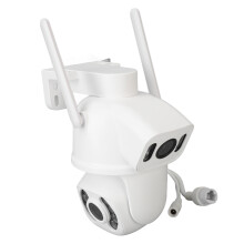 Dual-Linse 6MP WiFi-Sicherheitskamera mit Nachtsicht und 256G Speicher