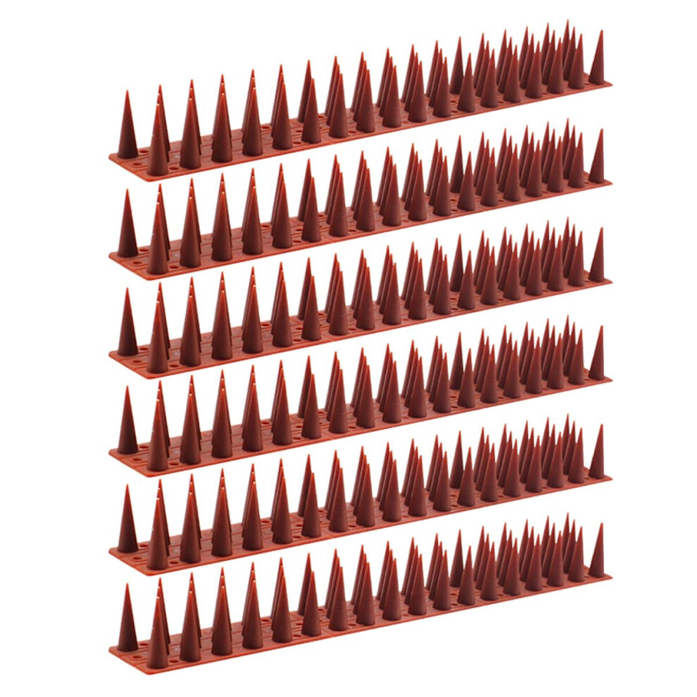 Plastic Bird Spikes For Pigeon Deterrent, Fence Wall Spikes For Outdoor Garden, Red 9347817708523