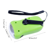 Mini Dynamo Solar Power LED Taschenlampe Handkurbel Tragbare Campinglaterne