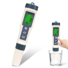 3-in-1 pH Meter with Backlit Display, Digital Water Quality Tester for pH TDS and Temperature, 0.1 Accuracy 0-14.0 Range with Automatic