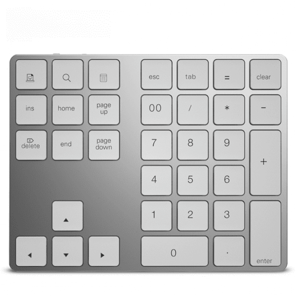 External Numpad Keyboard, 34-Key Design For Rapid Number Entry, Portable Bluetooth Numeric Keypad With Usb-C Hub Function, Multi-Interface Use, 9009791641127